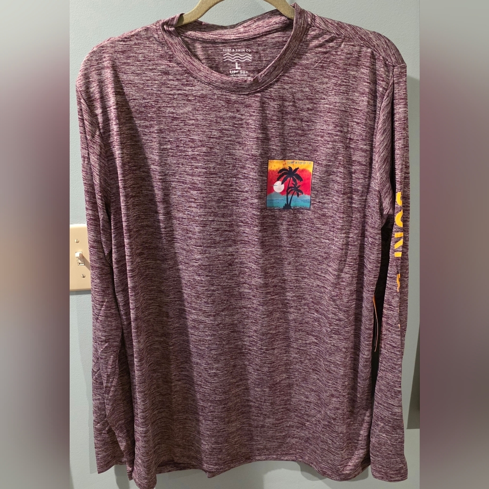 PacSun Long Sleeve Swim Shirt With SPF 50+